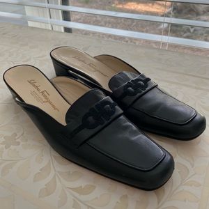 salvatore ferragamo embroidered mules